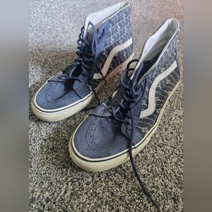 Vans SK8 Hi Reissue Indigo Mood Blue 3M Scotchgard Skate High Skateboarding Shoe